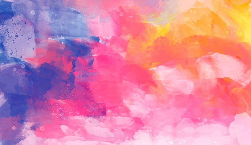 A colorful watercolor painting on a white background.