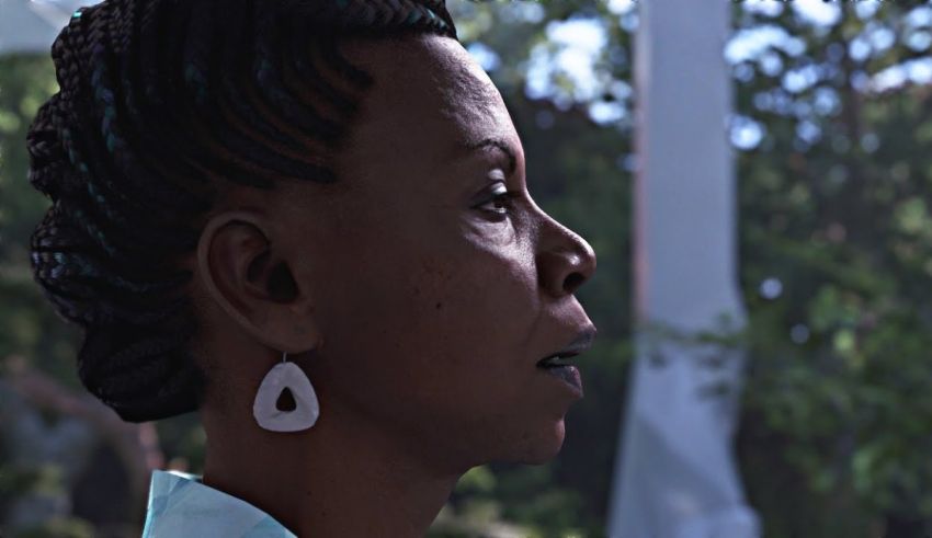 A woman with dreadlocks in a video game.