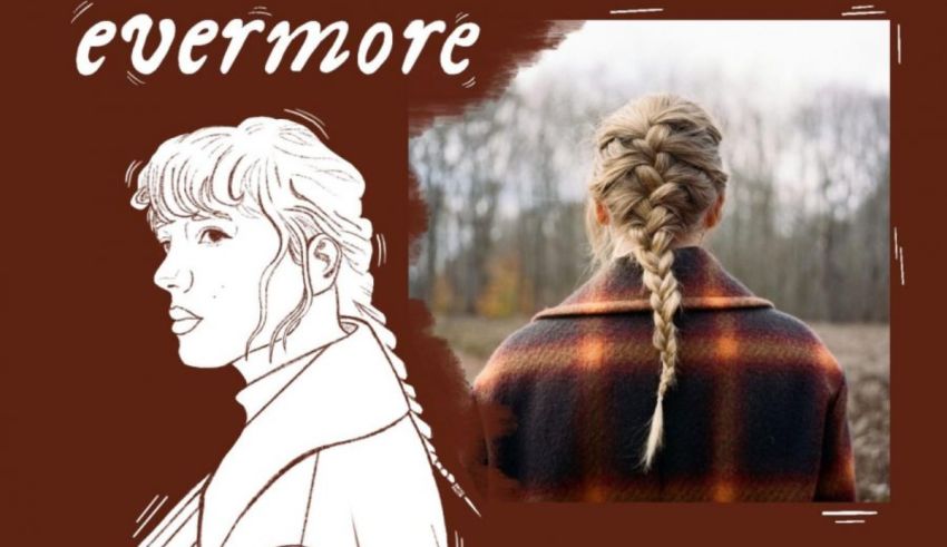 An image of a woman with braids and the words evermore.