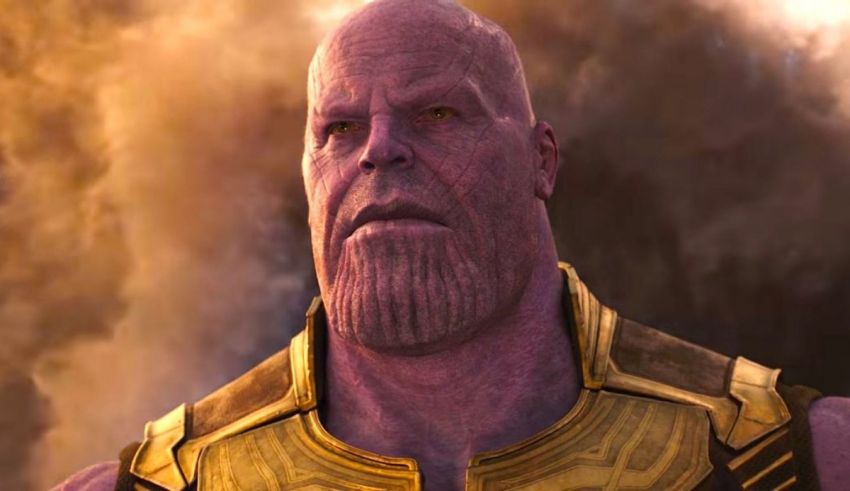 Thanos in the avengers movie.