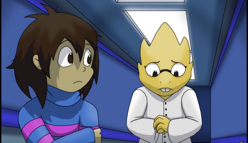 Two cartoon characters standing next to each other.